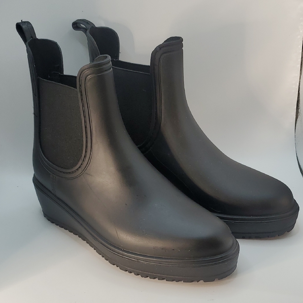 C & C California Wedge Rain Boots - Womens Size 7
